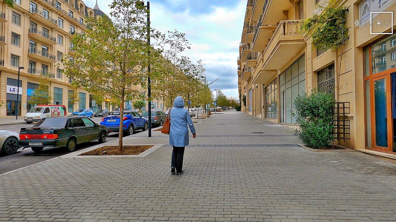 Bakı Ağ Şəhər (30 Sentyabr 2021) Piyada Gəzinti Turu - Baku, Azerbaijan | Walking White City - Баку
