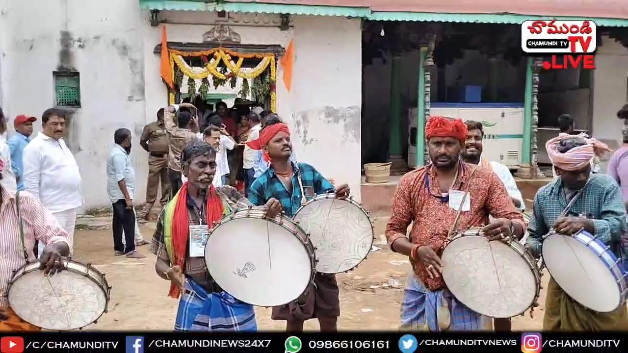 LIVE 🔴 శ్రీ పోలేరమ్మ జాతర | వెంకటగిరి సంస్థానం నుంచి బయలుదేరిన అమ్మవారికి సారే  NELLORE | CHAMUNDITV