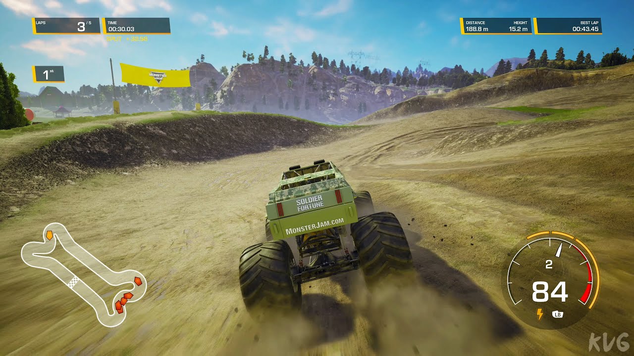 Monster Jam Steel Titans 2 - Soldier of Fortune - Gameplay (PC UHD) [4K60FPS]