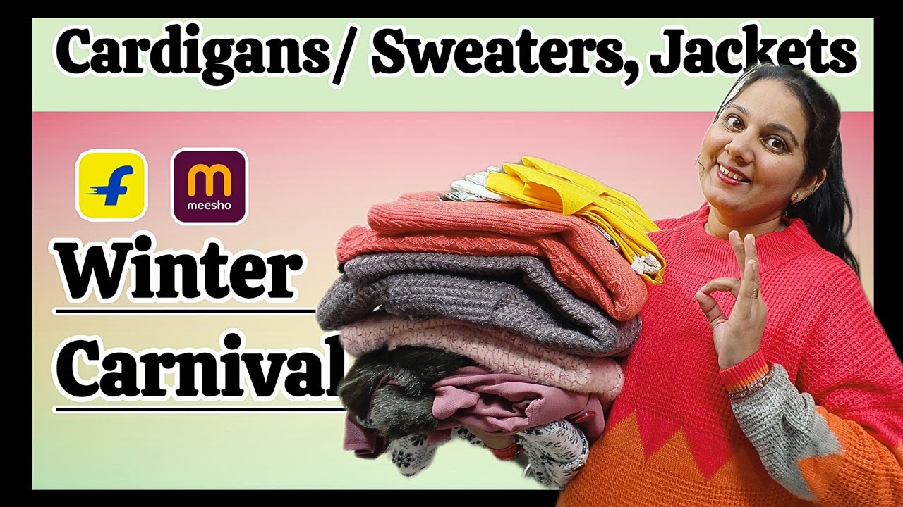 Winter Carnival: Flipkart Trendy Cardigans/ Sweaters, Jackets  #dreamsimple #fashion #ytstudio