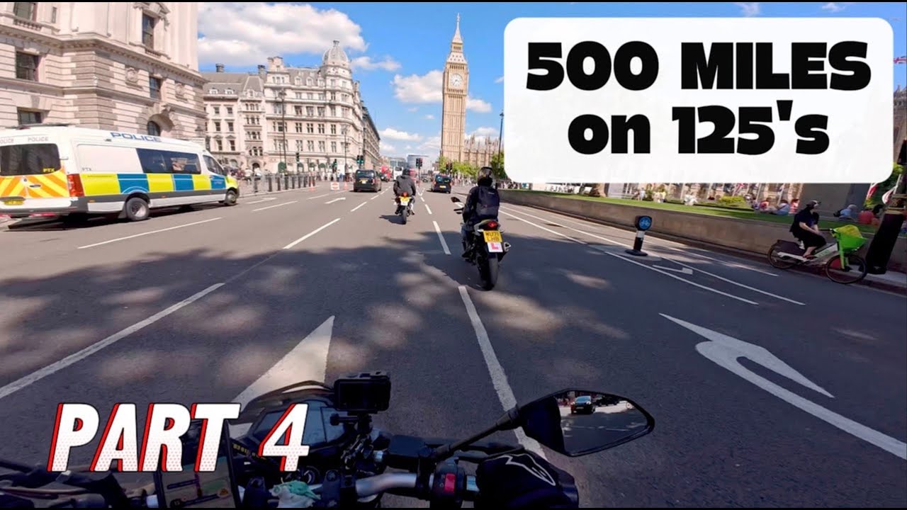 DEVON to LONDON on 125's – Pt. 4 - SERIOUS problems after Big Ben!