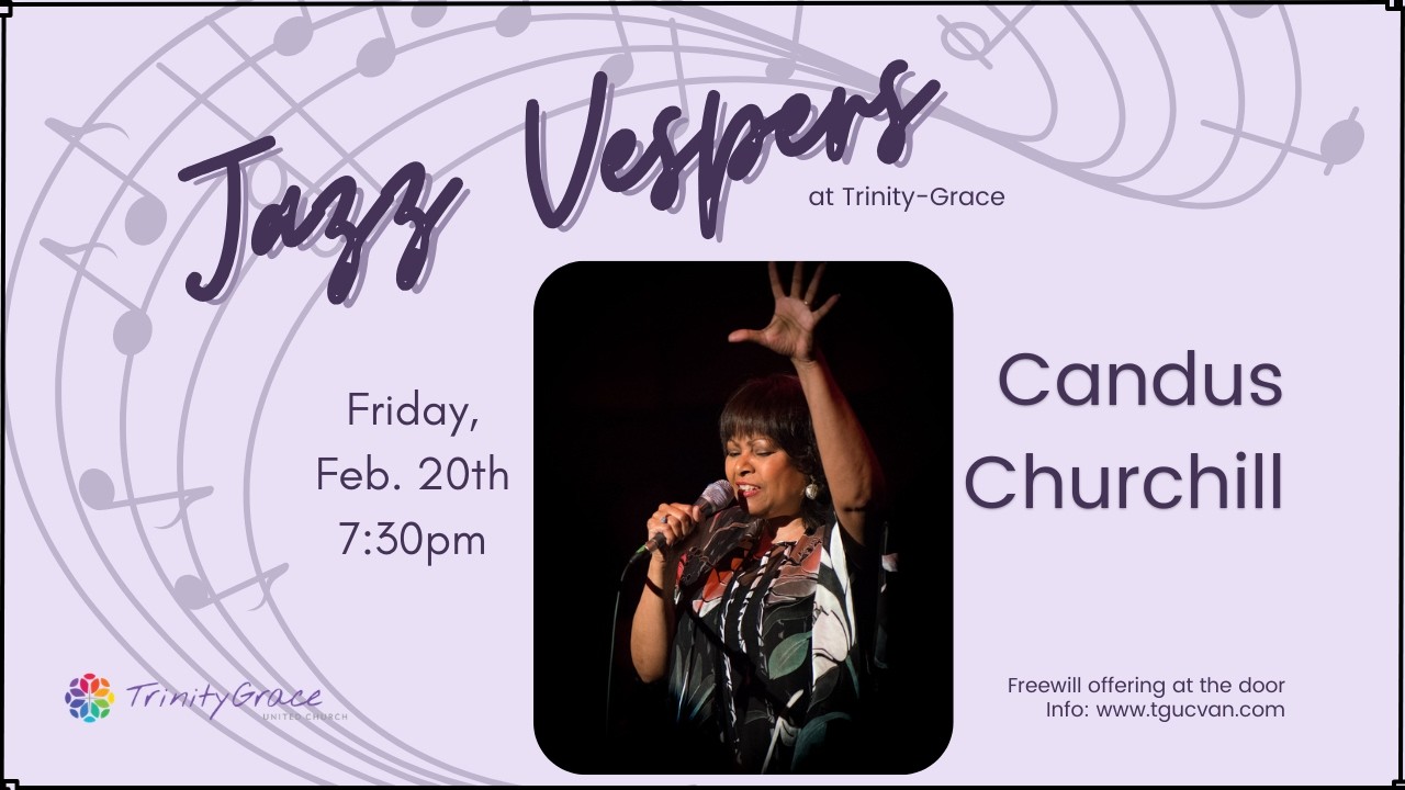 Jazz Vespers with Candus Churchill 2026 - Feb. 20th, 2026