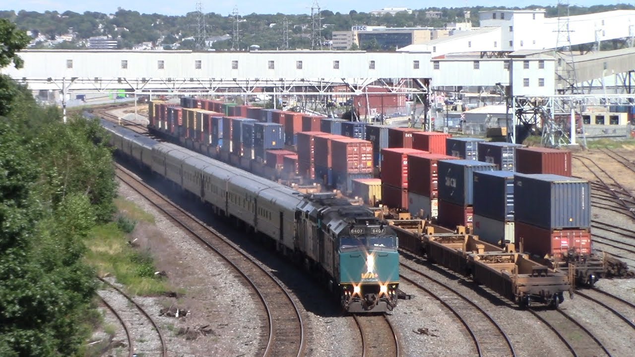 Wrong Track? VIA Rail Train 15 - The Ocean Passenger Train Departing Halifax, NS