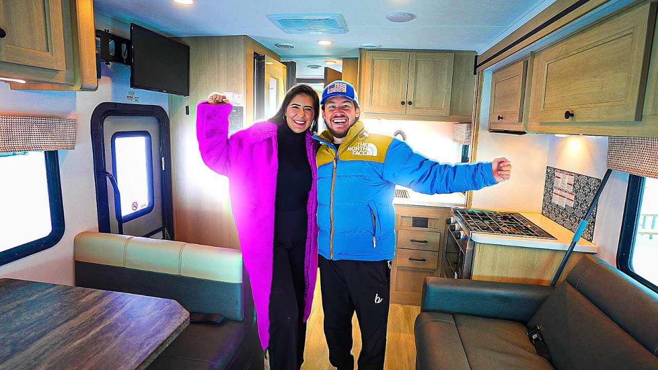 PASSAMOS A PRIMEIRA NOITE NO MOTORHOME NA NEVE