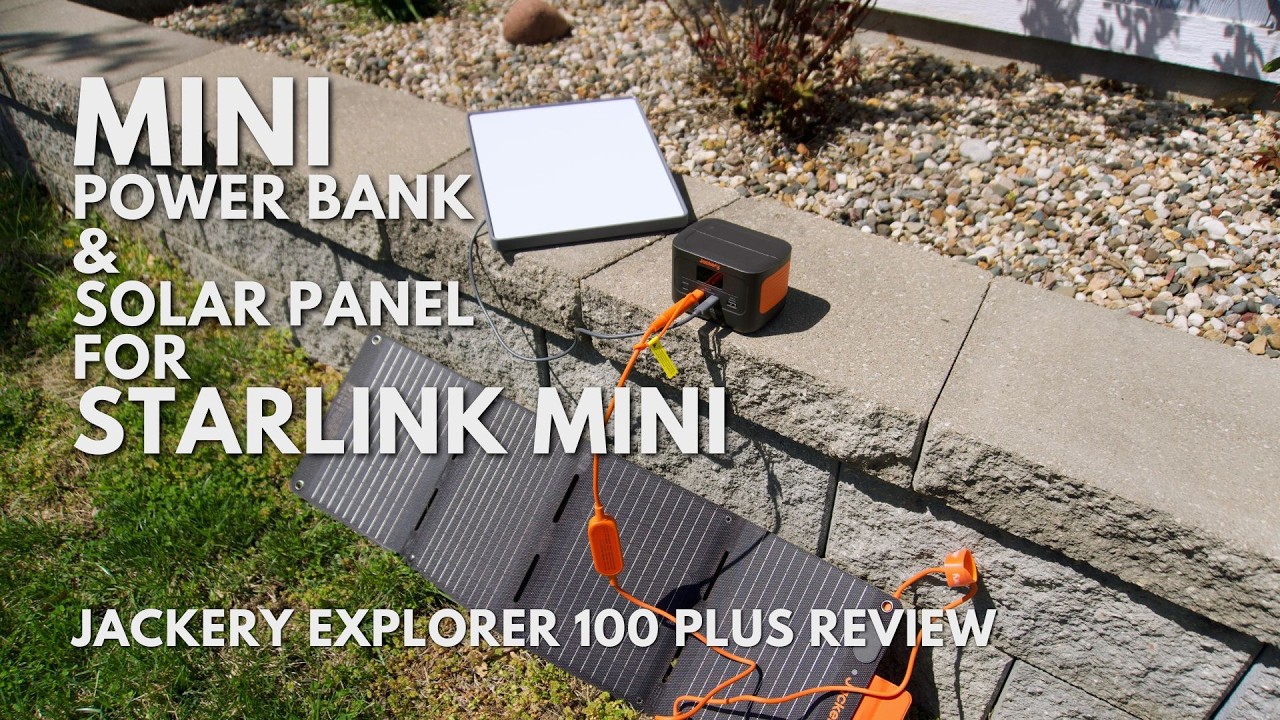My Favorite "Mini" Power Bank & Solar Panel For The Starlink Mini | Jackery Explorer 100 Plus Review
