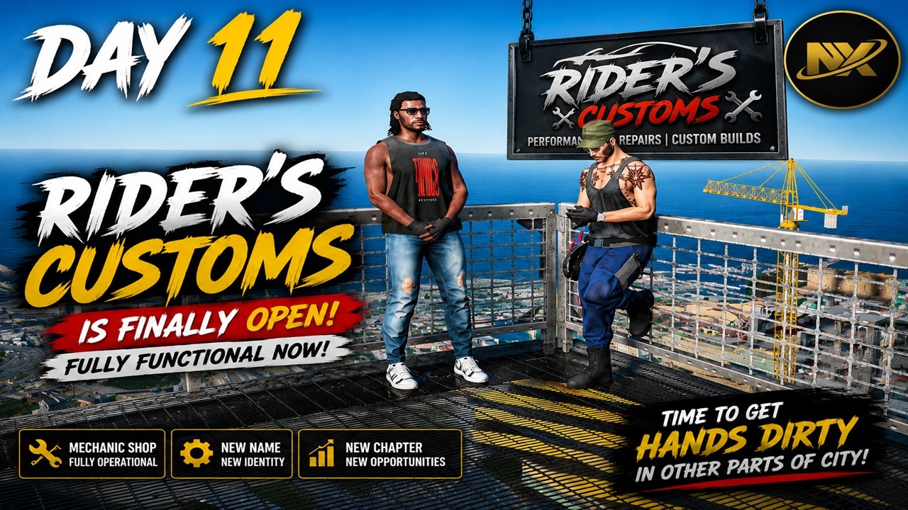 Day 11 Rider&rsquo;s Customs Is OPEN! 🔥 Sagar Prasad Starts a New Chapter | #MadeForNexus #GrowWithMoore