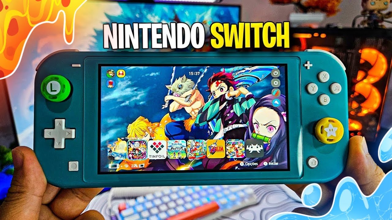 Comprei Meu Primeiro Nintendo Switch Lite Desbloqueado! 😱🎮 (Sonho Realizado!)