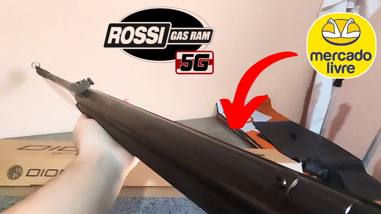 UNBOXING Carabina Rossi Dione 5G! MINHA primeira ARMA de PRESSÃO