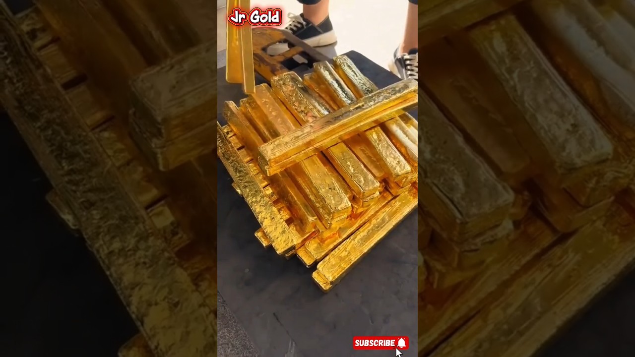 Gold Bar Factory Process &ndash; Pure 24K Gold Casting 🔥GoldBars #24KGold #GoldFactory #GoldMaking #gold