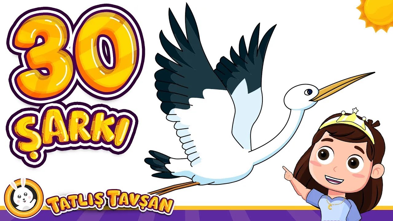 Leylek Leylek Havada · Mini Mini Bir Kuş En Sevilen · 30 Çocuk Şarkısı · 1 Saat · Tatlış Tavşan