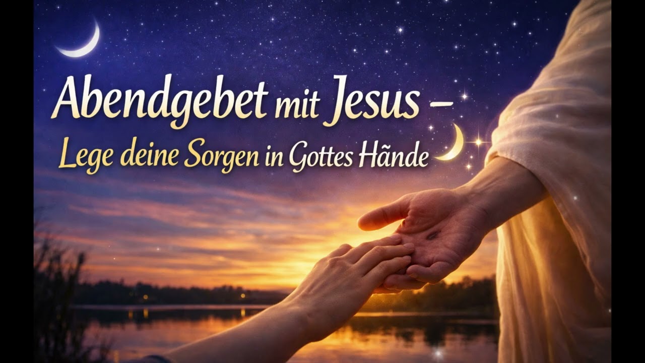 Abendgebet mit Jesus – Lege deine Sorgen in Gottes Hände 🌙✨