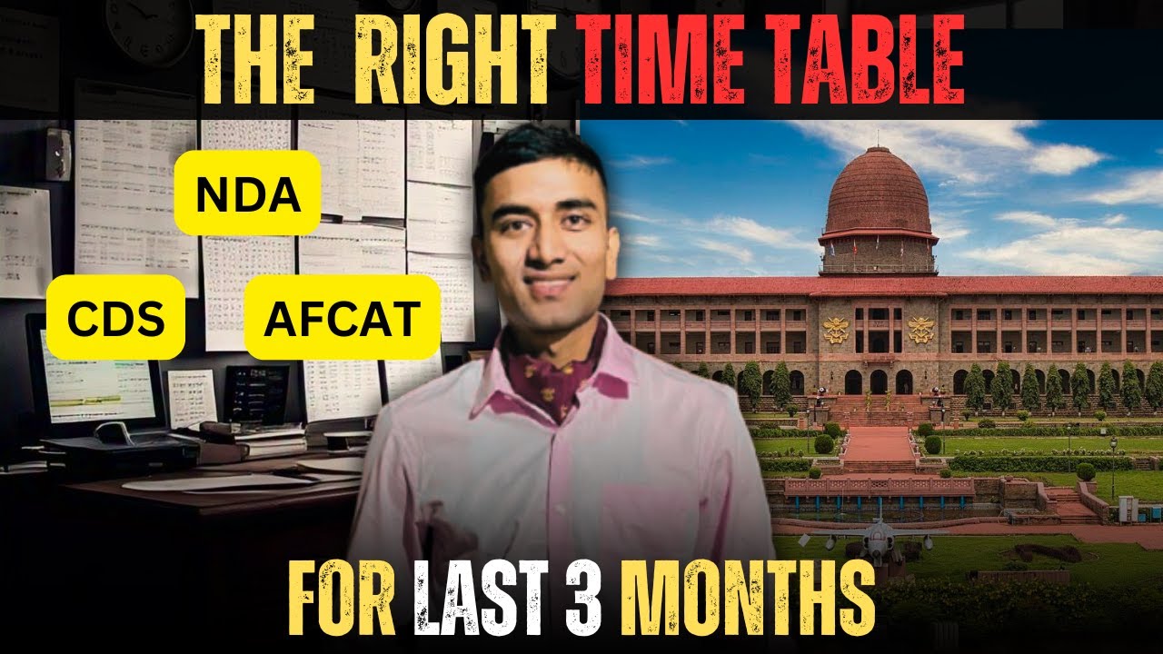 90 days strategy for NDA/CDS aspirants #nda #cds #afcat