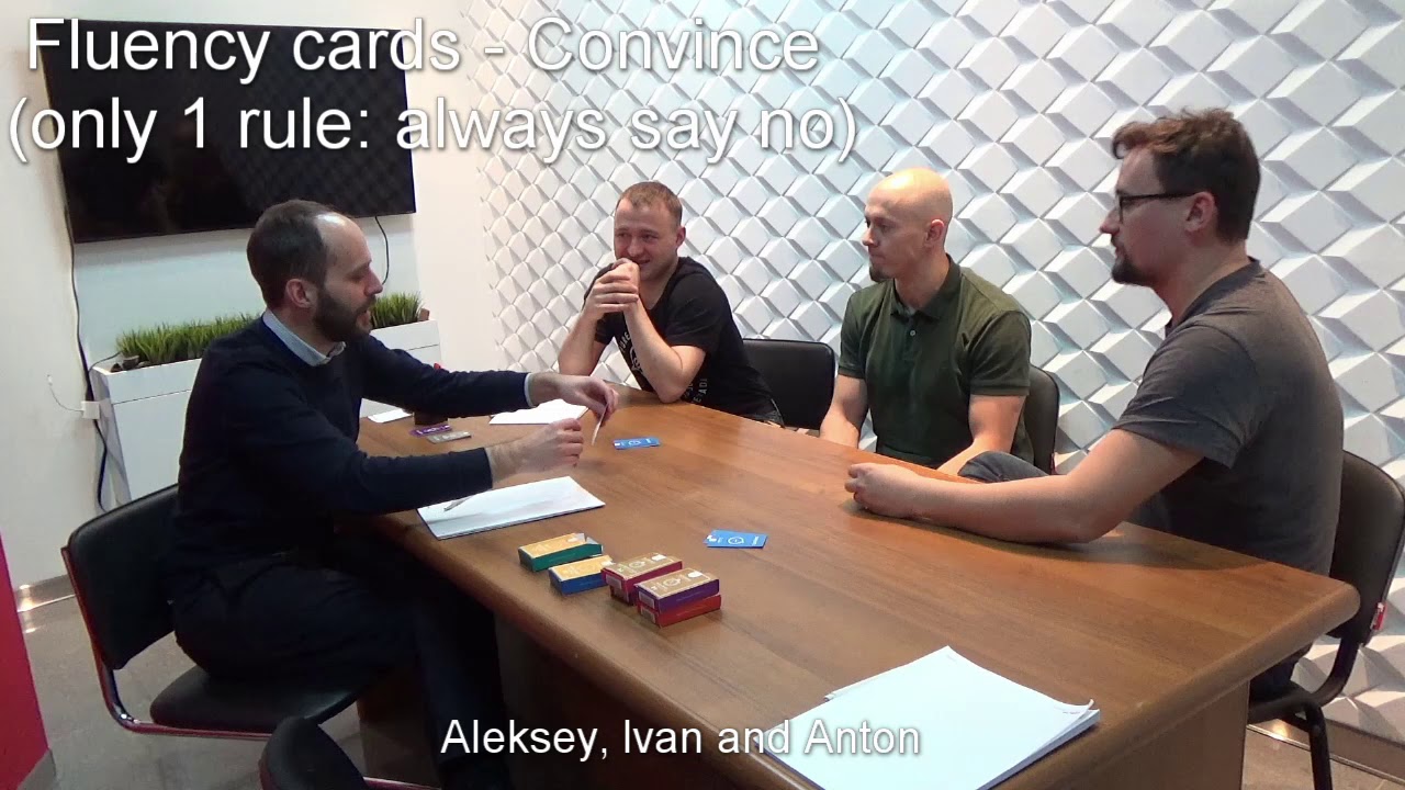Fluency Cards with Students - Convince (only 1 rule: always say no)