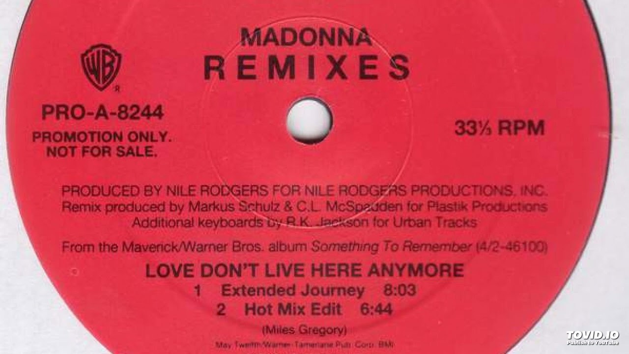 Madonna _ Love Don't Live Here Anymore (Hot Mix Edit) (Full Length)