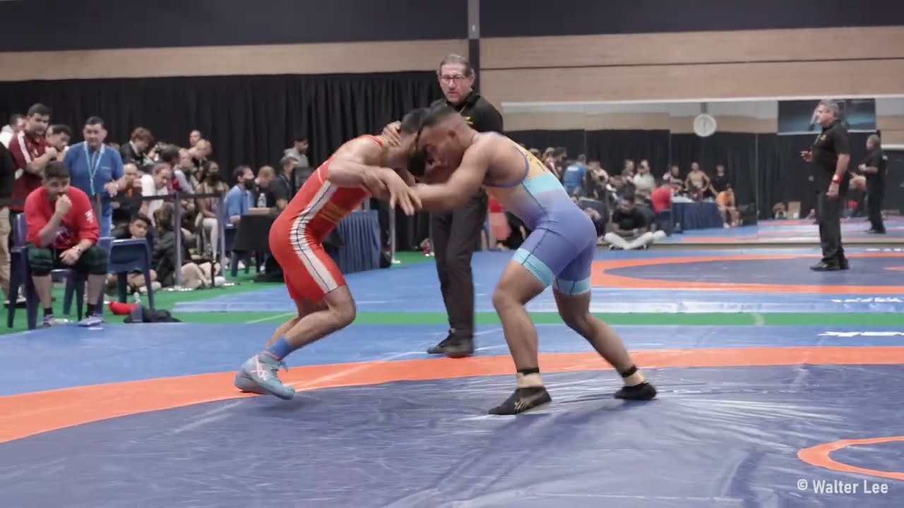 SAIMAN BHANDARI vs LOWE BINGHAM (Nahru)  [4K VIDEO]  -  NATIONAL WRESTLING CHAMPIONSHIPS 2022