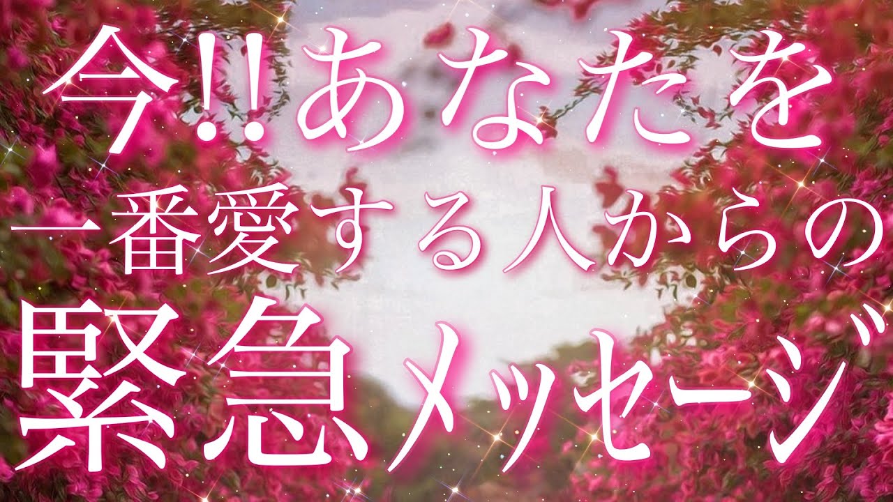 【恋愛】今!!あなたを一番愛する人から...緊急メッセージ👀📩⚡️💓タロット🔮リーディング