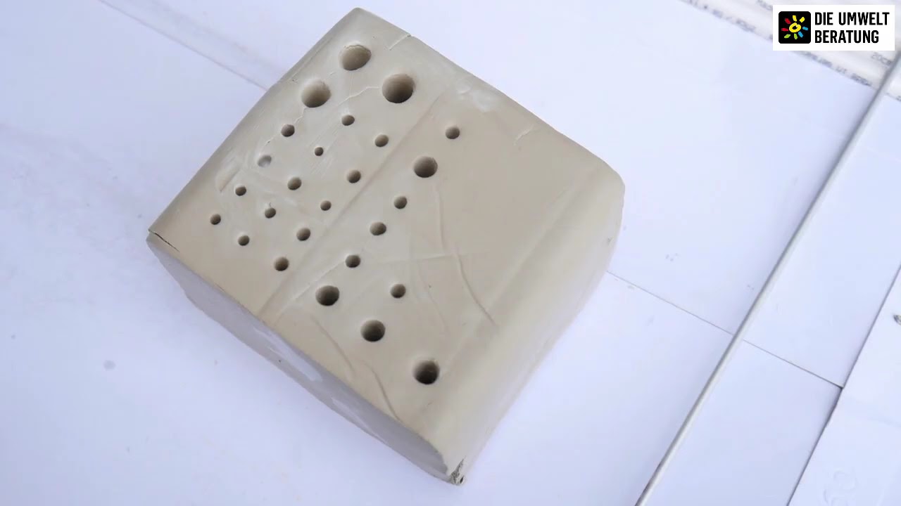 Do it yourself: Ton-Nisthilfe für Wildbienen