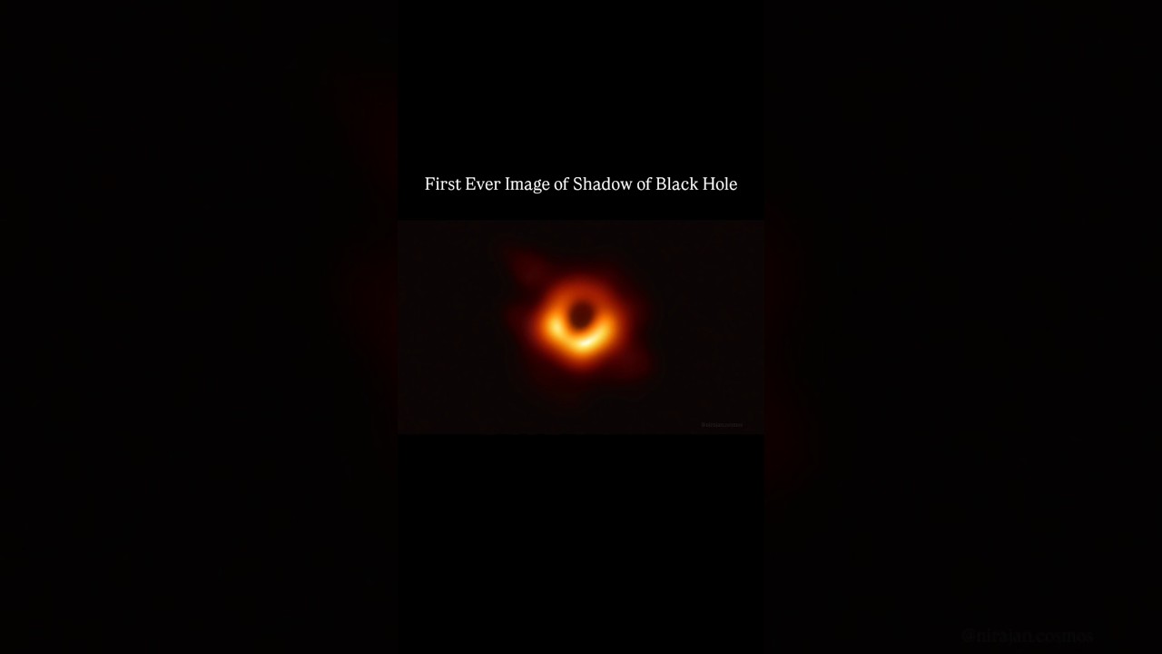 First ever image of a shadow of a black hole, M87.