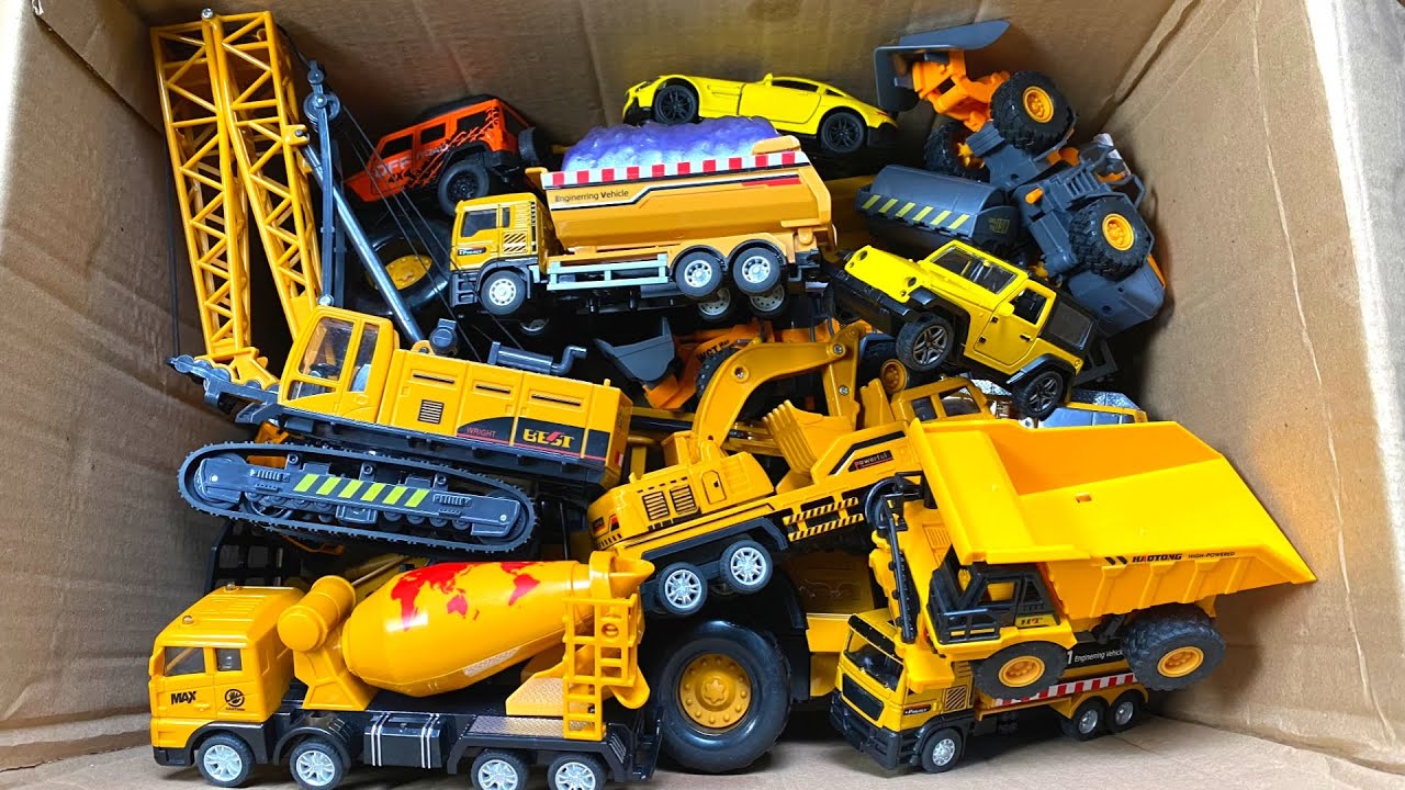 RC TRACTORS, MEGA RC TRUCKS, RC MACHINES COLLECTION!! EXCAVATOR LESU ET30H,KABOLITE K350-200 DIGGER