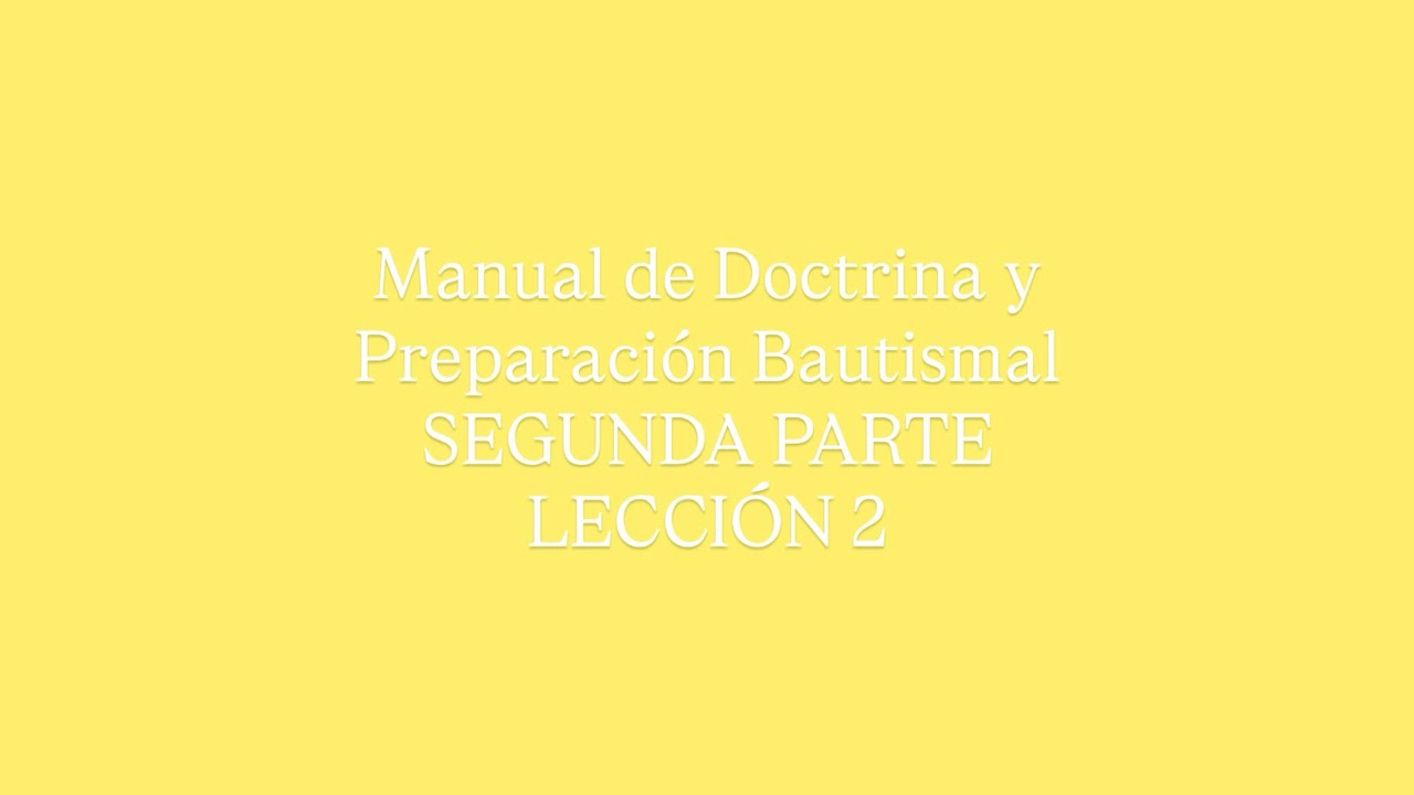 LECCIÓN 2 DIOS EL PADRE