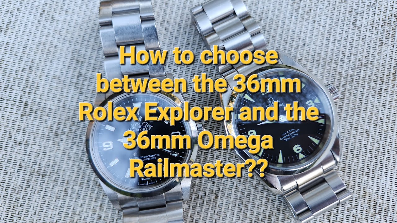 36-мм Rolex Explorer против 36-мм Omega Railmaster