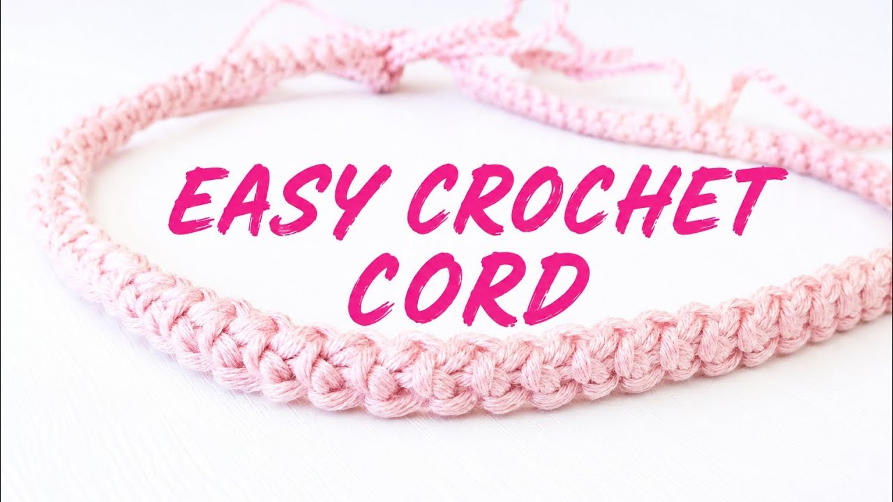 Crochet bracelet very easy /crochet cord