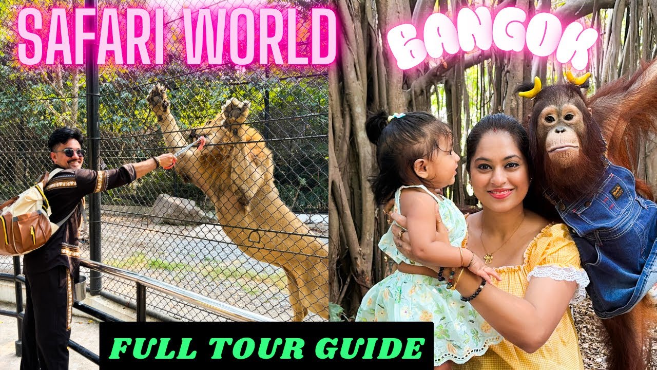 জীবনে সিংহকে মাংস খাওয়াবো ভাবিনি ❤️| Bangkok Safari World Full Tour Guide | Kolkata to Bangkok 2026