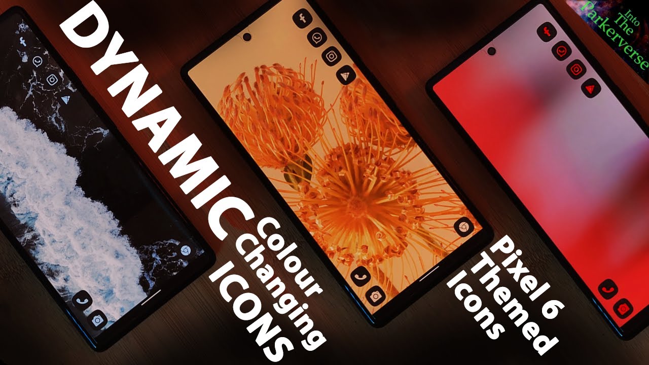 GET DYNAMIC App Icons on ANY Android 12 phone - Get more Pixel 6 Custom Color Changing Icons