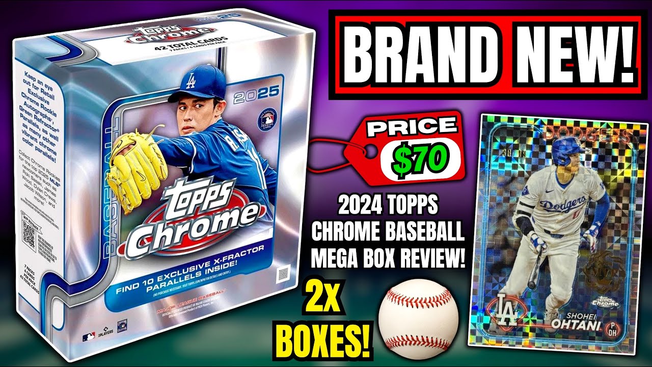 *ARE THESE WORTH IT?!🤔 2025 TOPPS CHROME BASEBALL MEGA BOX REVIEW!⚾️