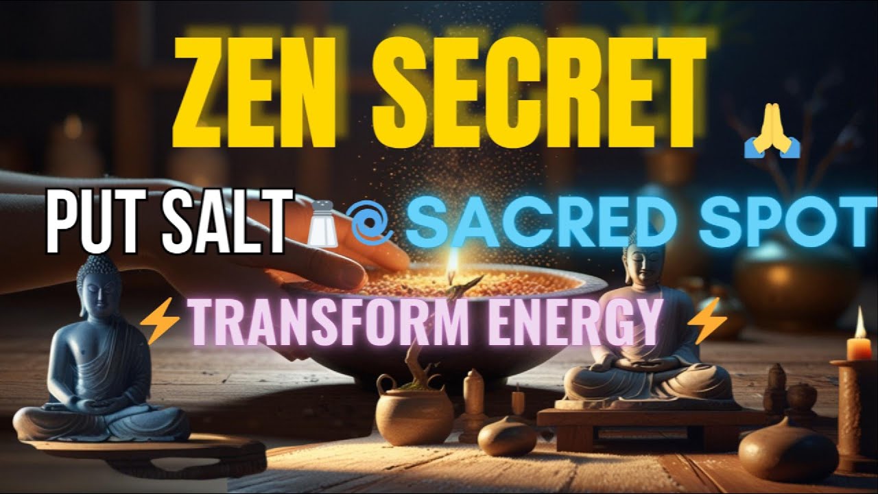 The Zen Secret: Put Salt in This Sacred Spot & Transform Your Energy! | Buddha's Teachings
