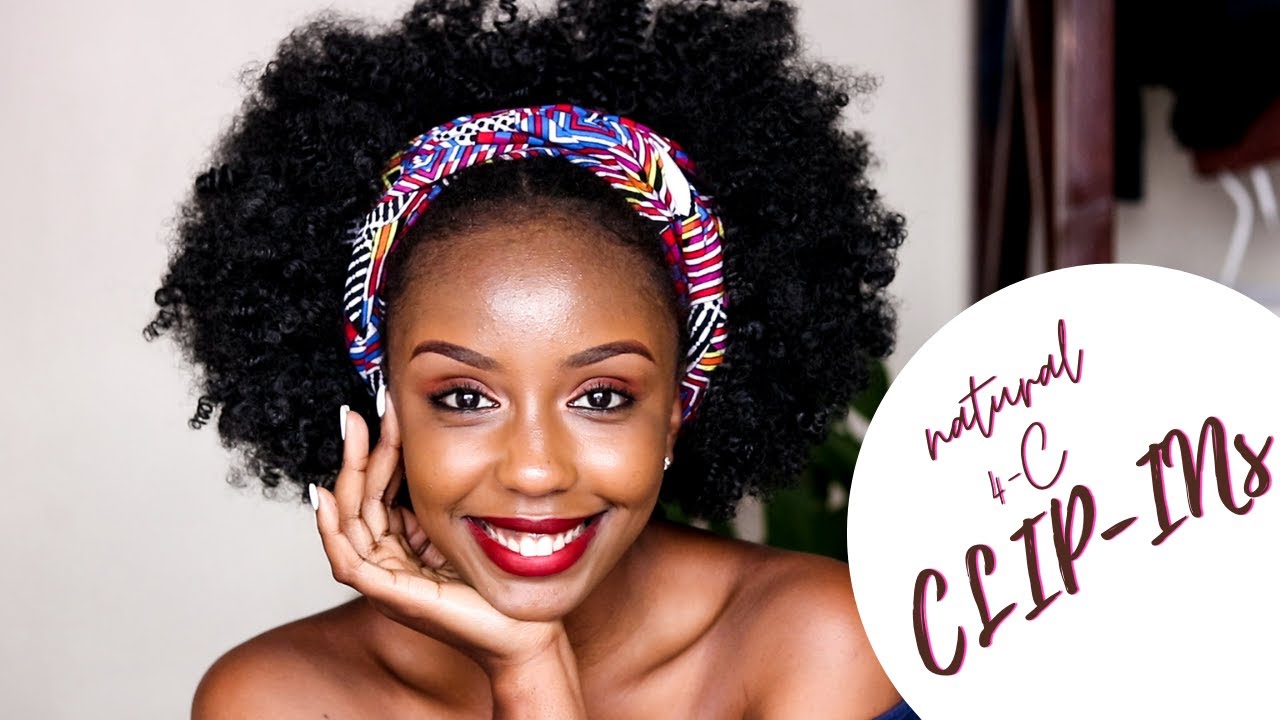 MOST NATURAL 4C HAIR CLIP-INS//I had missed doing my own hair//||vivy mutheu||