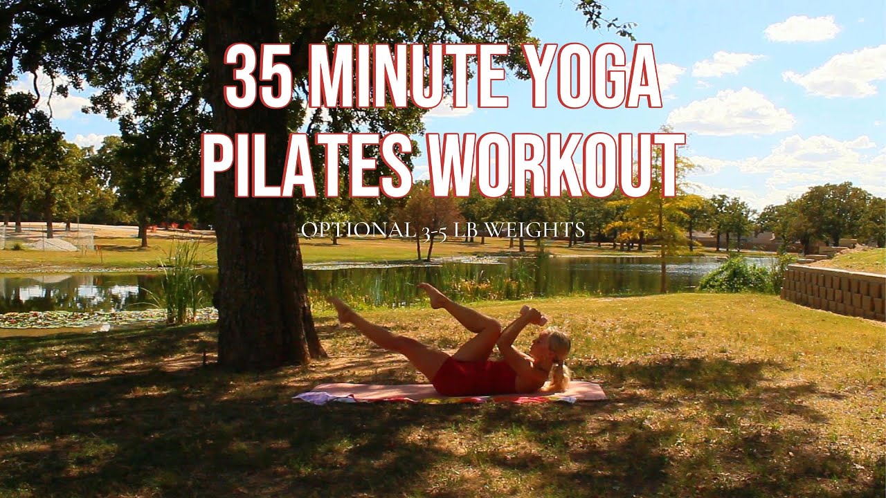 35 Minute Yoga Pilates Workout | Full Body | Optional 3-5lb Weights