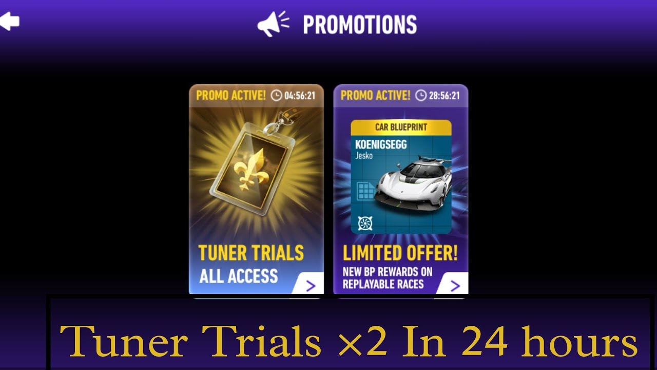 All Access Tuner Trials ×2 in 24 Hours | Need For Speed NoLimit