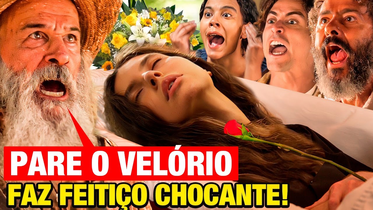NOVELA PANTANAL - Velho do Rio para o velório da Juma e FAZ FEITIÇO CHOCANTE! Resumo capítulo hoje
