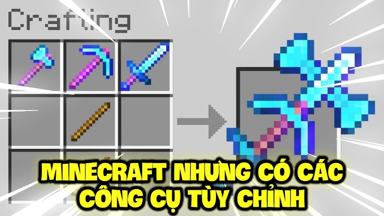 Minecraft, Nhưng Có Các Công Cụ Tùy Chỉnh