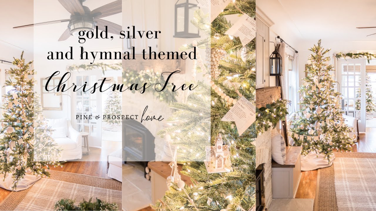 Our Gold, Silver and Hymn Themed Christmas Tree