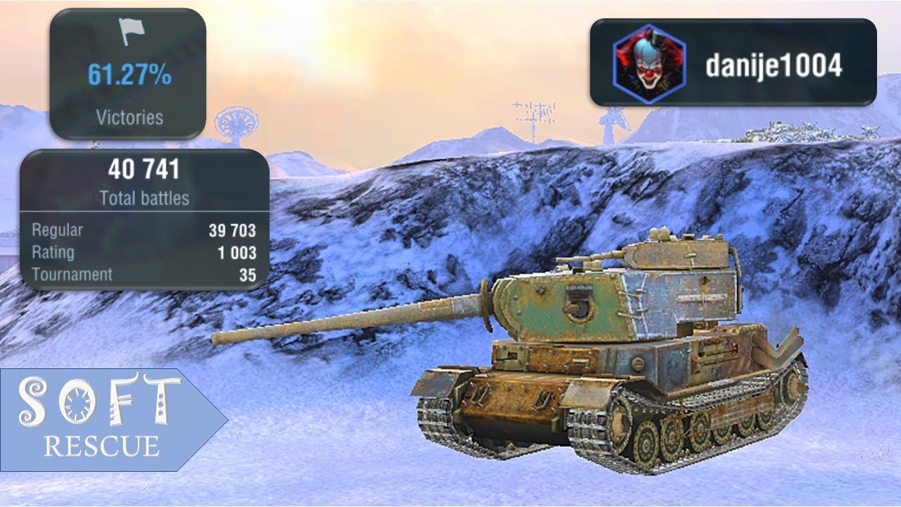 Tankenstein : 4600 Damage , 7 Frags (1vs4) - WOT BLITZ -