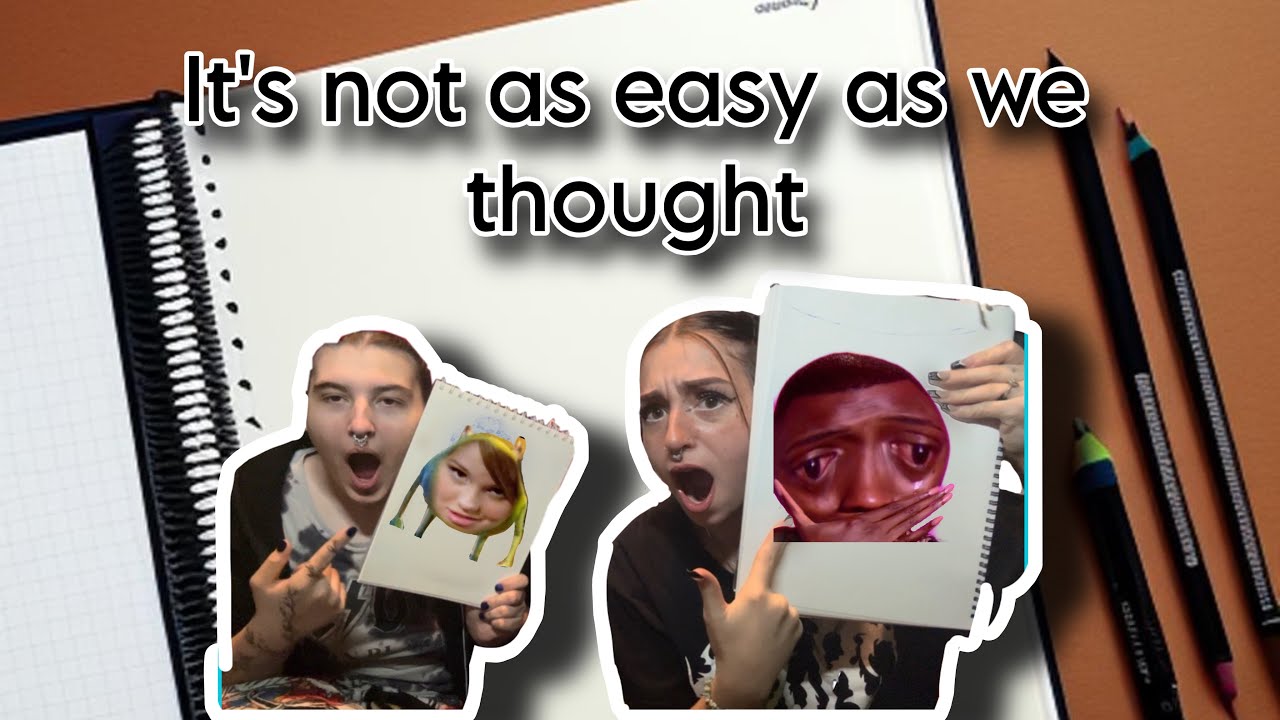 Drawing eachother blindfolded! 