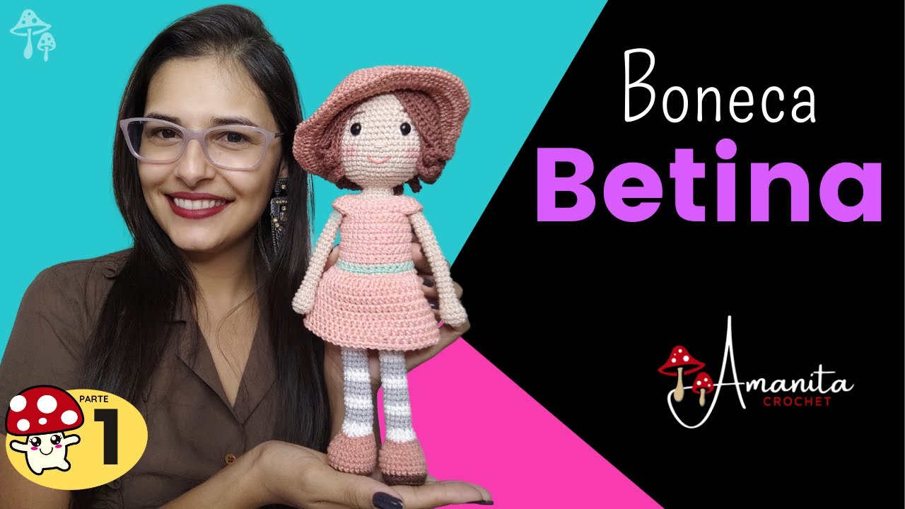 ∙∘○ amigurumi ○∘∙ Boneca Betina » 1/3 |  Fácil de fazer e gasta pouco material.