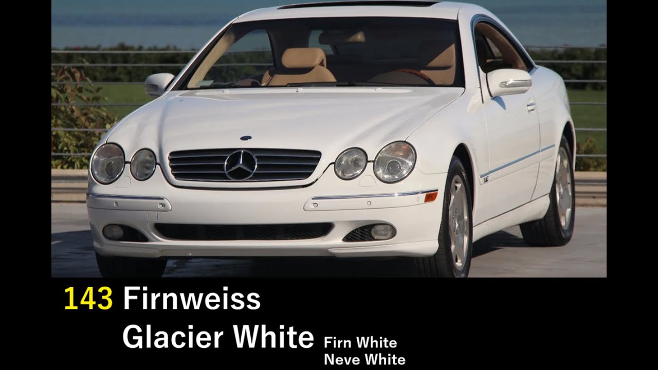 100. FACTORY COLORS MERCEDES CL C215 1999-2006
