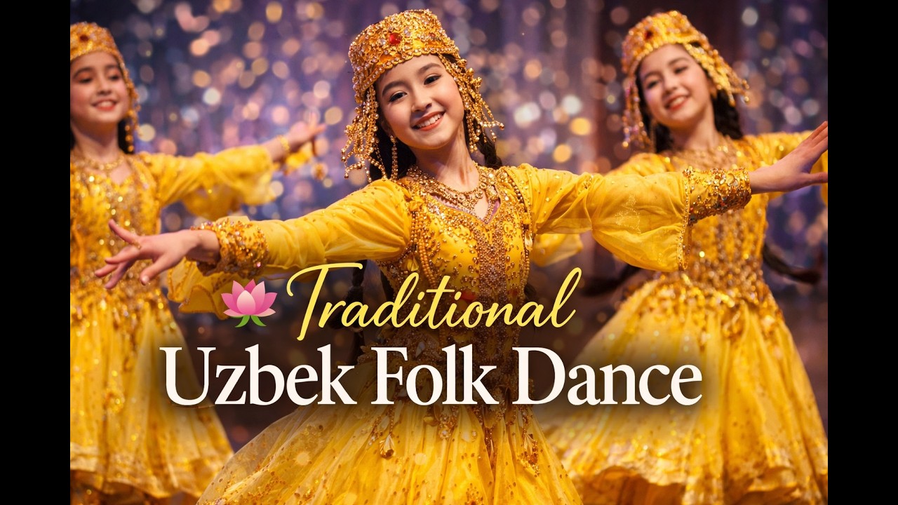 Elegant Uzbek Girls Performing Traditional Folk Dance  Authentic Uzbekistan Dance #dance #dancer