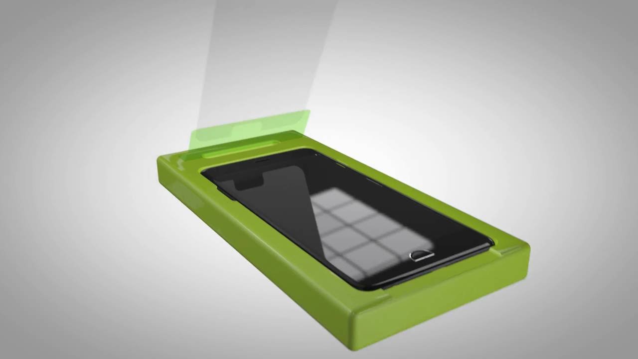 PureGear High-Definition Tempered Glass with Alignment Tray Installation
