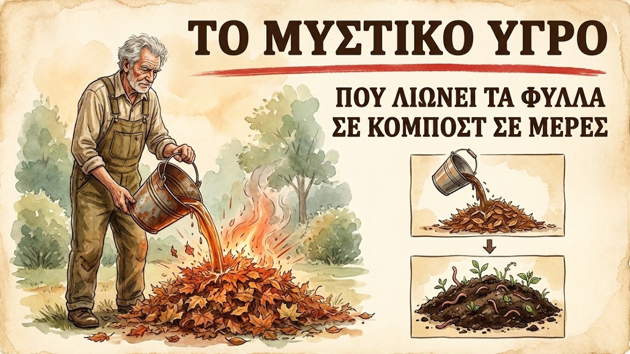 Το Μυστικό Υγρό που Λιώνει τα Φύλλα σε Κομπόστ σε Μέρες