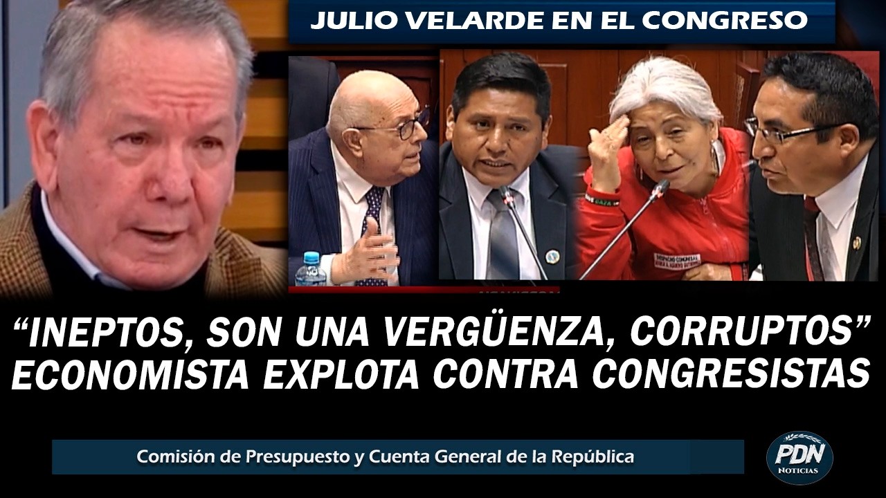 ECONOMISTA EXPLOTA CONTRA CONGRESISTAS IGNORANTES TRAS CITAR A JULIO VELARDE AL CONGRESO