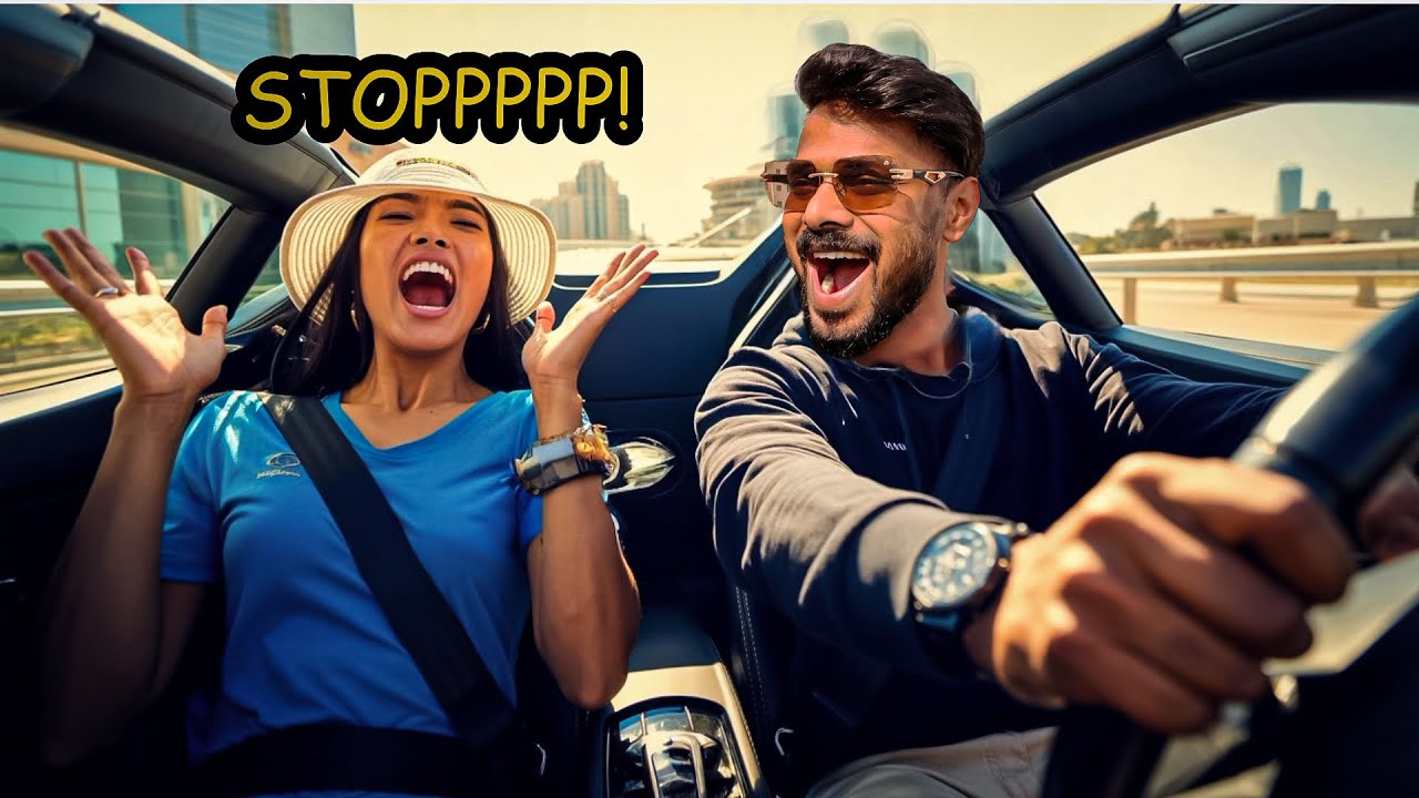 “Indian Giving FREE Lamborghini Rides to Strangers in Dubai — Their Reactions Were INSANE 😂