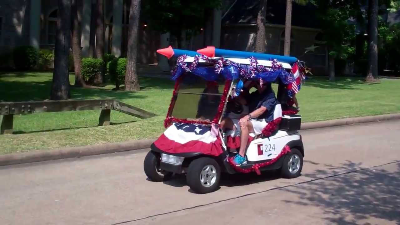 Patriotic Golf Carts