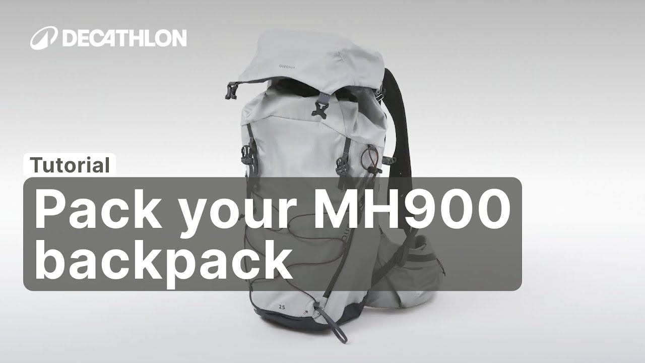 TUTORIAL - How to pack your MH900 QUECHUA BACKPACK ? | Decathlon_QUECHUA
