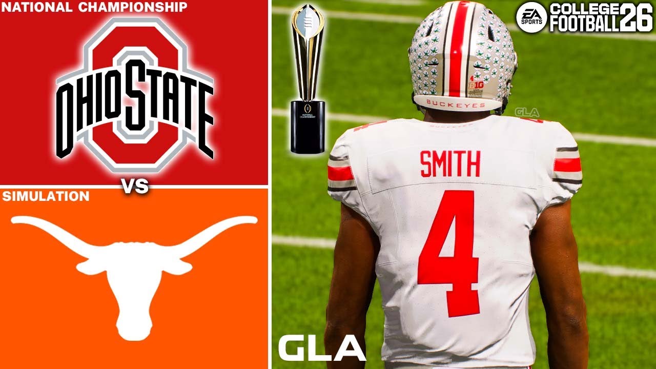 Ohio State vs. Texas Simulation | National Championship | CFB 26 PS5 Gameplay