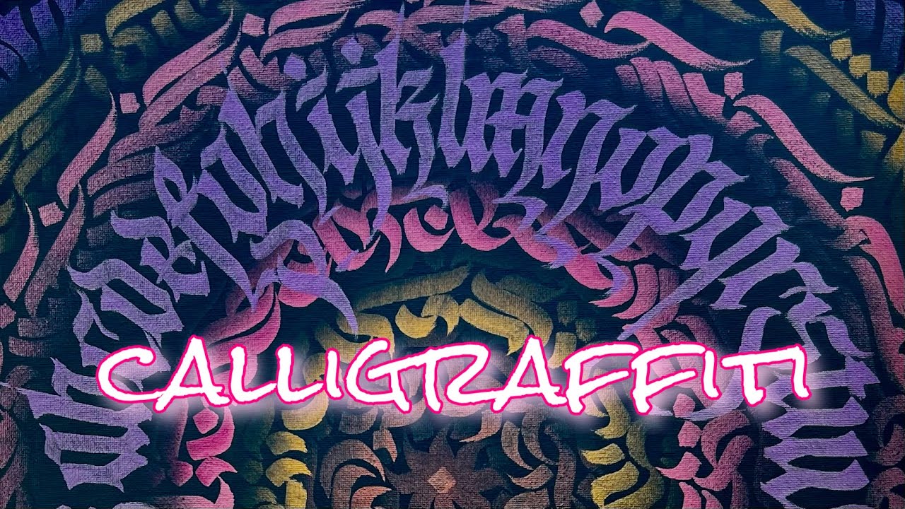 Calligraffiti Art | Alphabet calligram