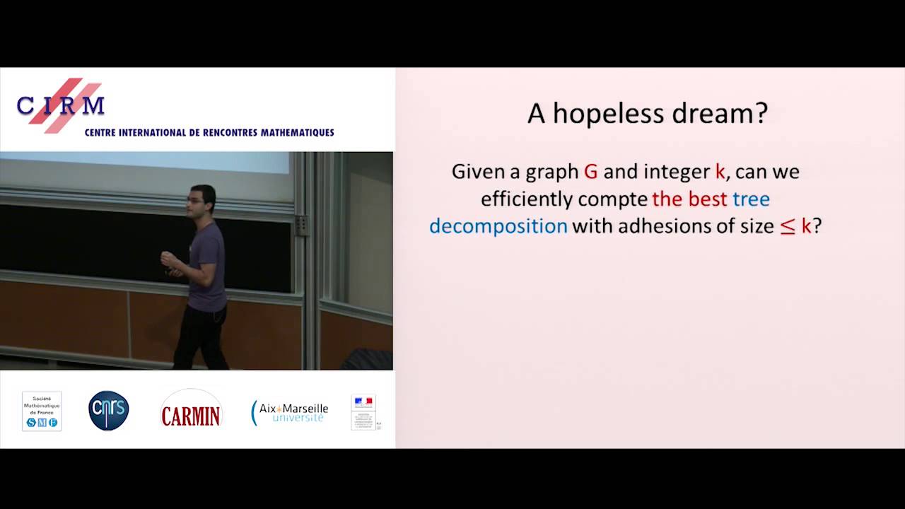 Daniel Lokshtanov: Tree decompositions and graph algorithms